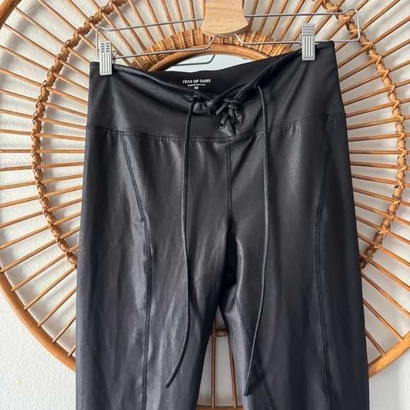 Year of Ours Black Gloss Football Legging Size M - Picture 6 of 10